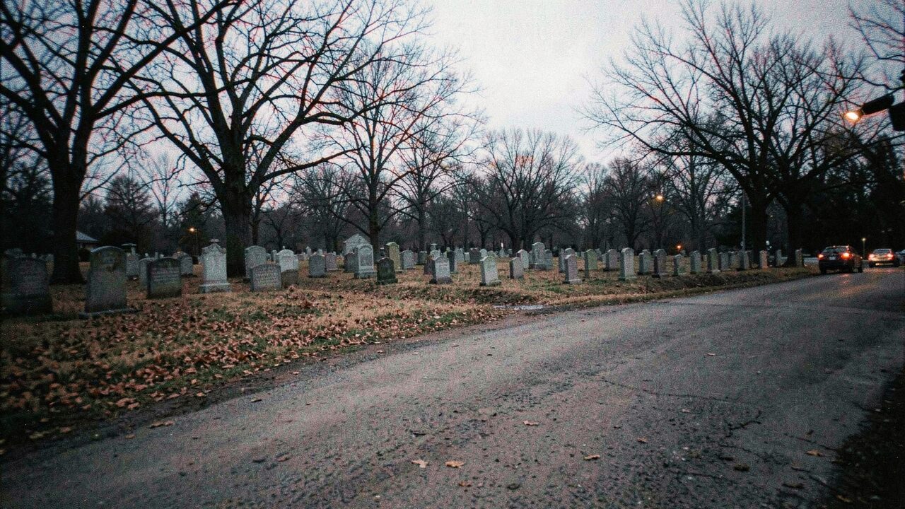 Chestnut Hill Cemetery, Exeter, where the Brown plot still sits on the slope.