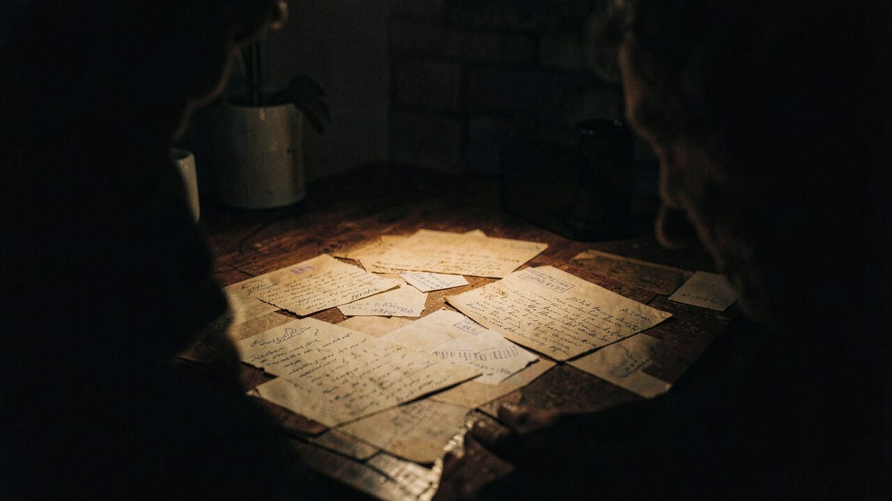 A handful of letters Martin was supposed to burn and didn't. Postmarked from everywhere, traceable to nowhere.