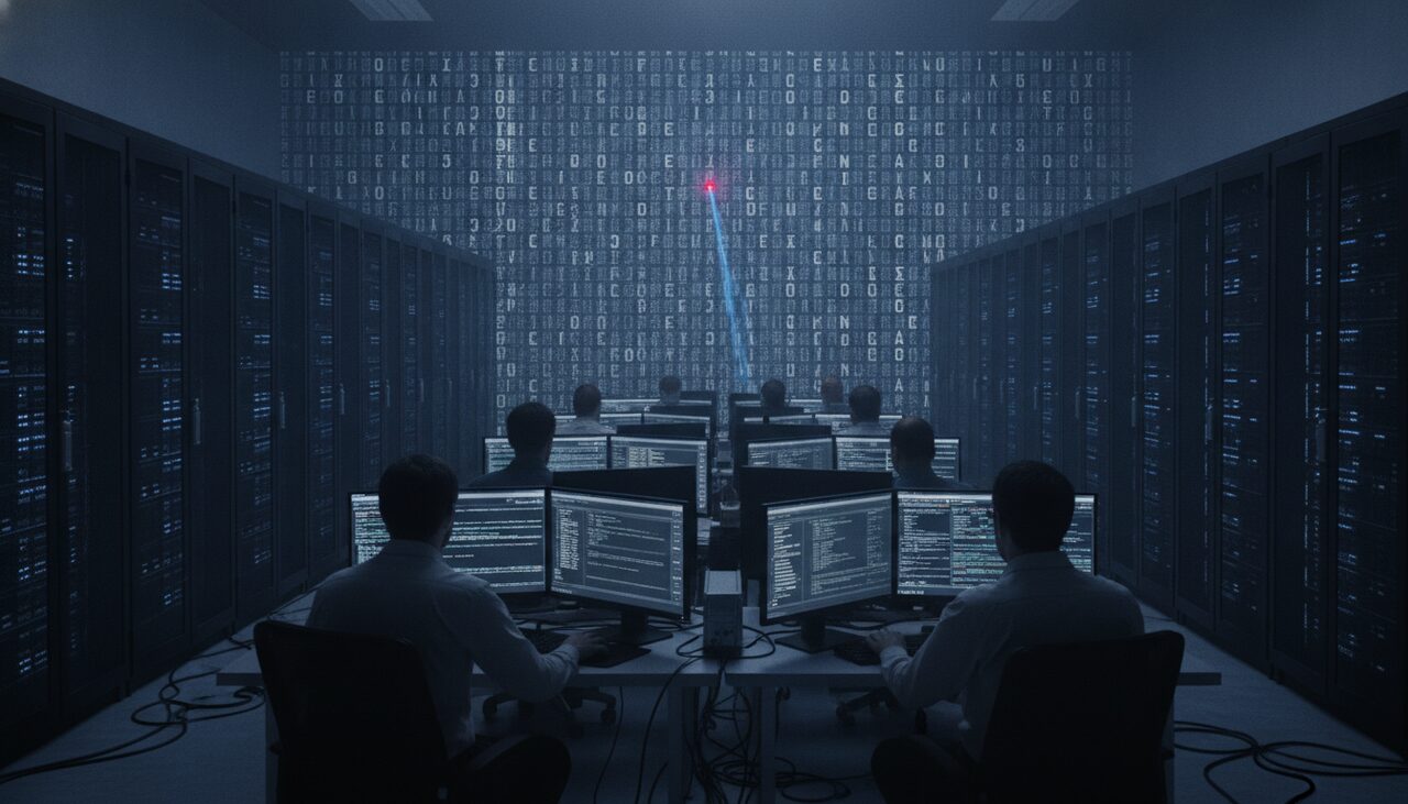 Professional cryptographers. University teams. An online community running every method on record. All aimed at ninety-seven letters, outside a cafeteria.