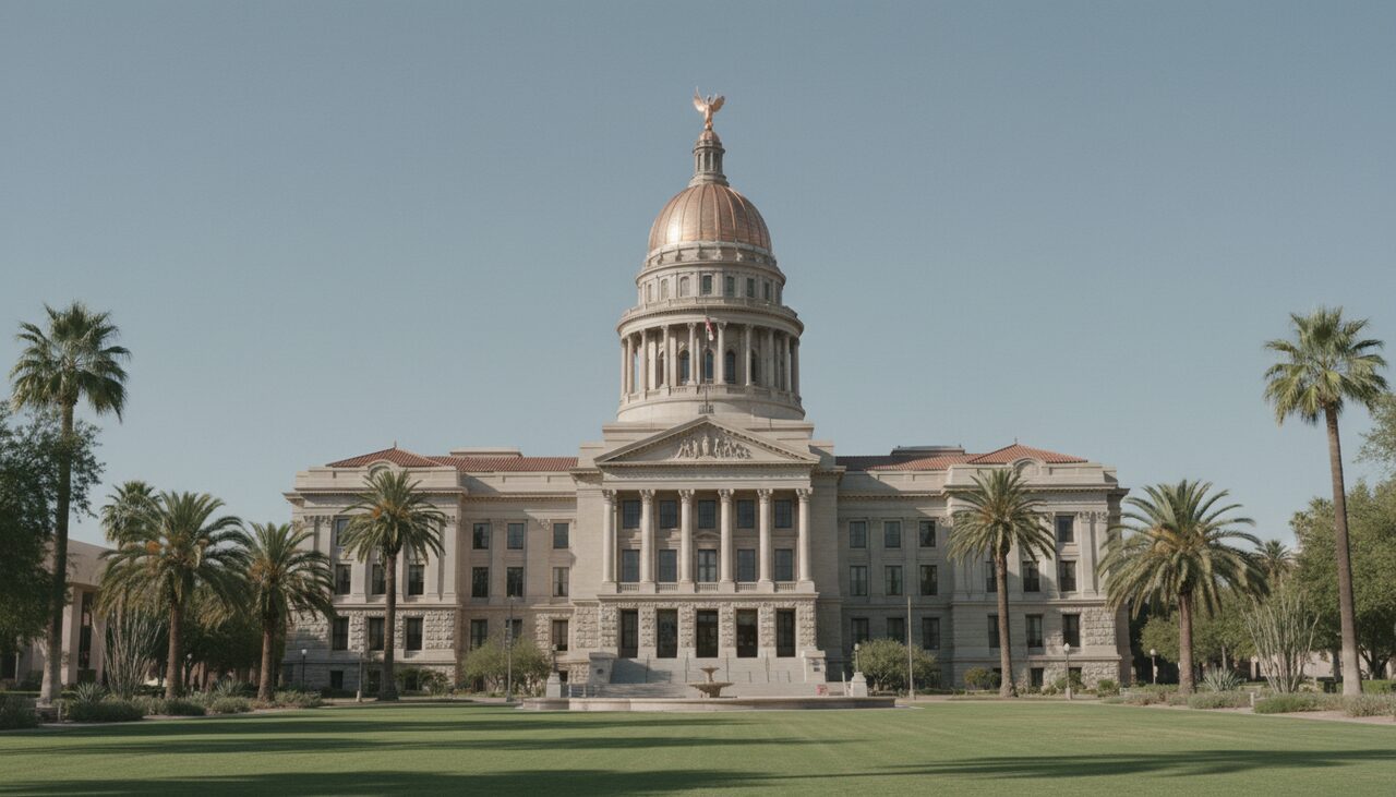 The Arizona State Capitol. The man inside it had seen the thing he was about to make fun of.
